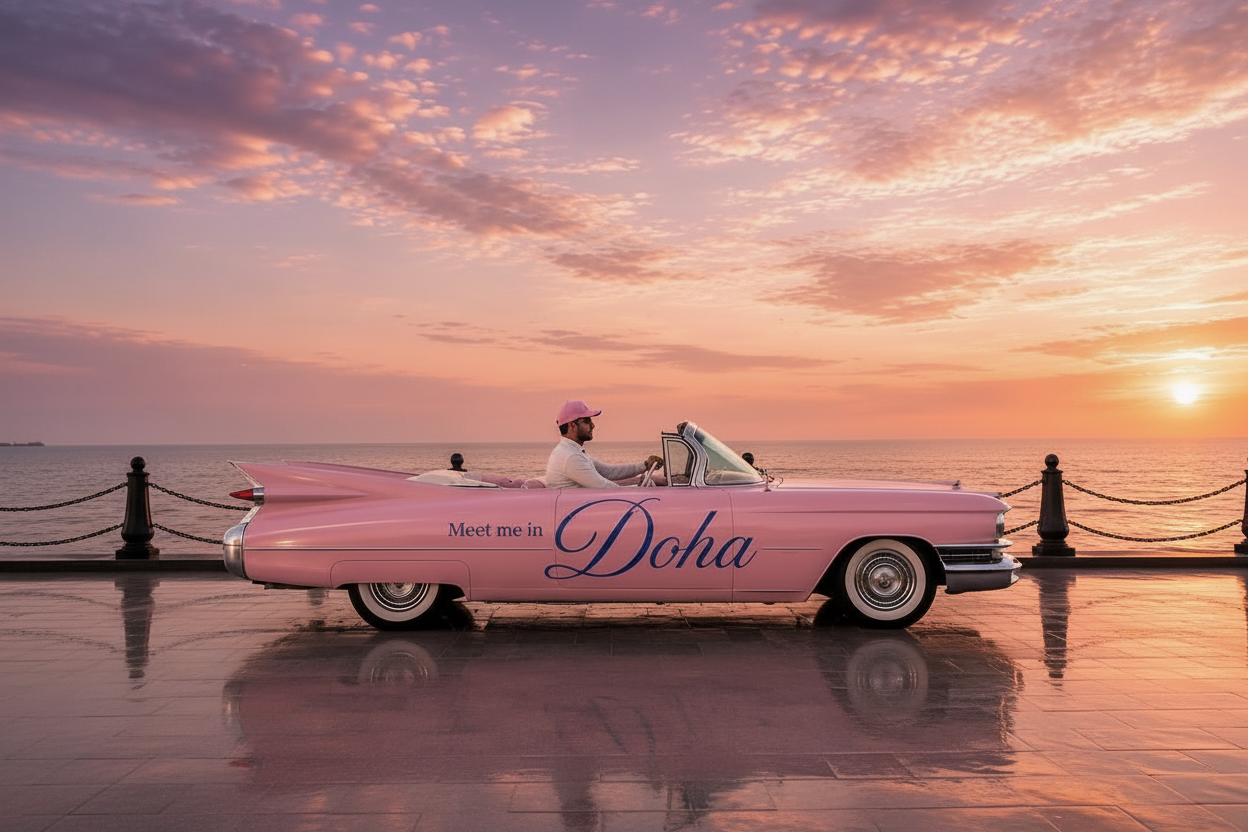 Meet Me in Doha - Pink Cadillac Side View